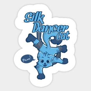 Aerial Silks Shirt | Aerialist Shirt For Cat Lovers Sticker